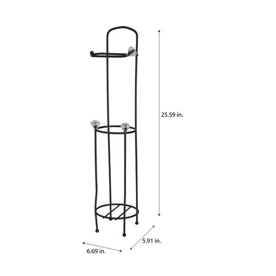 Bath Bliss Oil Rubbed Bronze Toilet Paper Organizer & Dispenser